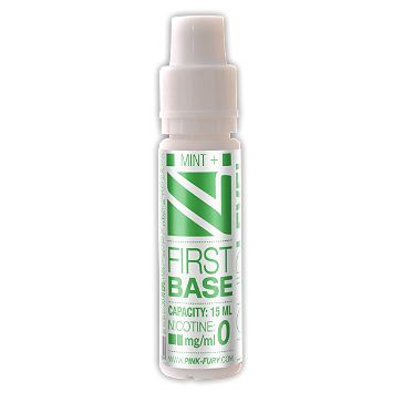 15ml FIRST BASE / SWEET MINT 12mg eLiquid (With Nicotine, Medium) - eLiquid by Pink Fury