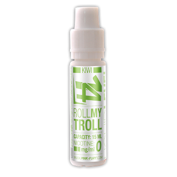 15ml ROLL MY TROLL / KIWI MAX 0mg eLiquid (Without Nicotine) - eLiquid by Pink Fury