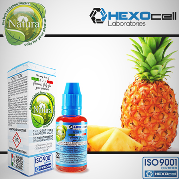 30ml PINEAPPLE 0mg Υγρό Αναπλήρωσης ( Χωρίς Νικοτίνη ) - Natura Υγρά Αναπλήρωσης από την HEXOcell