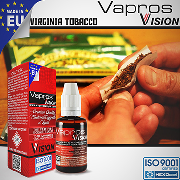 30ml VIRGINIA BLEND 18mg eLiquid (With Nicotine, Strong) - eLiquid by Vapros/Vision