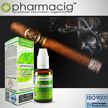 30ml CIGAR TOBACCO 18mg eLiquid (With Nicotine, Strong) - eLiquid by Pharmacig