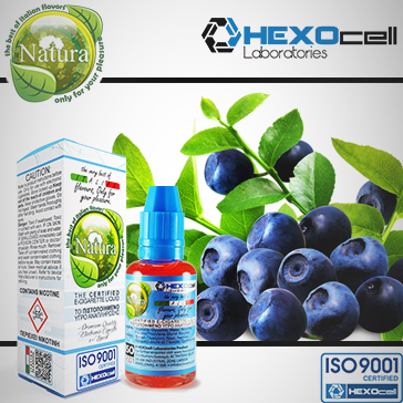 30ml BLUEBERRY 18mg Υγρό Αναπλήρωσης ( Με Νικοτίνη, Ισχυρό) - Natura Υγρά Αναπλήρωσης από την HEXOcell