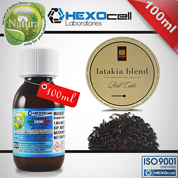 100ml LATAKIA 9mg eLiquid (With Nicotine, Medium) - Natura eLiquid by HEXOcell