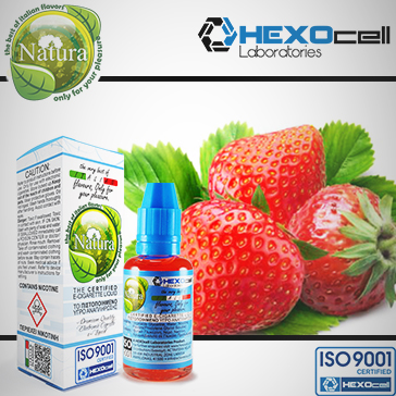 30ml STRAWBERRY 0mg Υγρό Αναπλήρωσης ( Χωρίς Νικοτίνη ) - Natura Υγρά Αναπλήρωσης από την HEXOcell