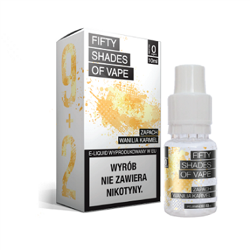 10ml VANILLA CARAMEL 12mg eLiquid (With Nicotine, Medium) - eLiquid by Fifty Shades of Vape