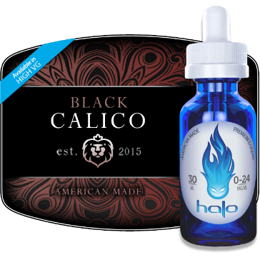 30ml BLACK CALICO 12mg eLiquid (With Nicotine, Medium) - eLiquid by Halo