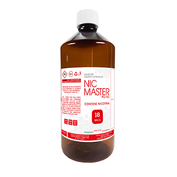 D.I.Y. - 1000ml NIC MASTER eLiquid Base (50% PG, 40% VG, 10% Water, 18mg/ml Nicotine)