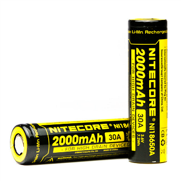 ΜΠΑΤΑΡΙΑ - Nitecore IMR 18650 2000mAh 30A Battery ( Flat Top )