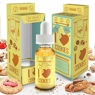 30ml I LOVE COOKIES 6mg eLiquid (With Nicotine, Low) - eLiquid by Mad Hatter