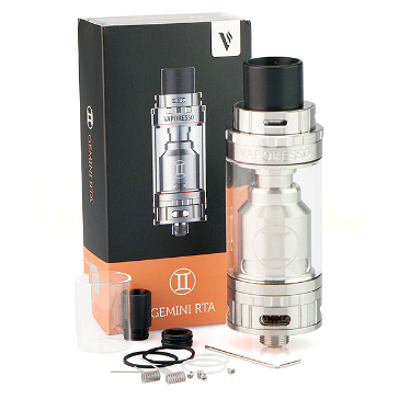 ΑΤΜΟΠΟΙΗΤΉΣ - VAPORESSO Gemini RTA/RBA Rebuildable Tank Atomizer ( Silver )