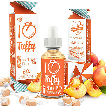 60ml I LOVE TAFFY 9mg 70% VG eLiquid (With Nicotine, Medium) - eLiquid by Mad Hatter