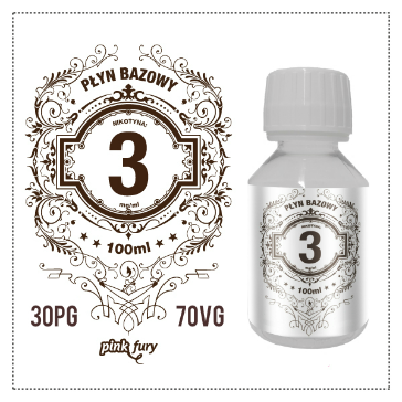 D.I.Y. - 100ml PINK FURY Neutral Base (30% PG, 70% VG, 3mg/ml Nicotine)