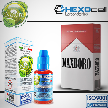 30ml MAXBORO 18mg Υγρό Αναπλήρωσης ( Με Νικοτίνη, Ισχυρό) - Natura Υγρά Αναπλήρωσης από την HEXOcell