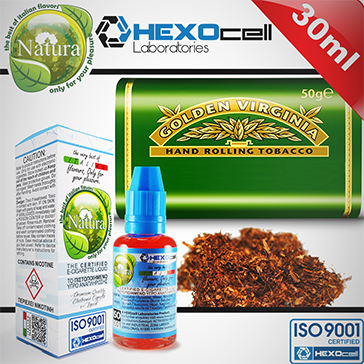 30ml VIRGINIA 3mg eLiquid (With Nicotine, Very Low) - Natura eLiquid by HEXOcell
