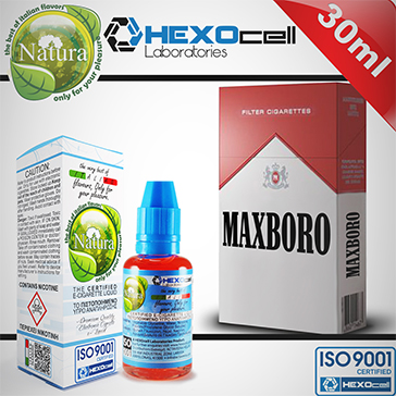 30ml MAXBORO 3mg eLiquid (With Nicotine, Very Low) - Natura eLiquid by HEXOcell