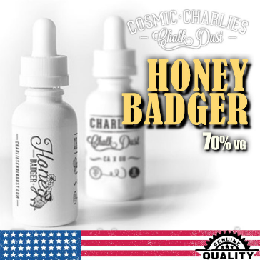 30ml HONEY BADGER 3mg 70% VG eLiquid (With Nicotine, Very Low) - eLiquid by Charlie's Chalk Dust