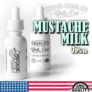 30ml MUSTACHE MILK 0mg 70% VG eLiquid (Without Nicotine) - eLiquid by Charlie's Chalk Dust