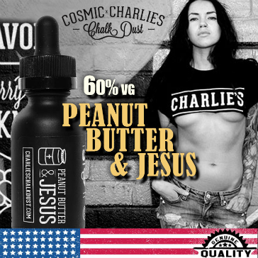 30ml PEANUT BUTTER & JESUS 0mg 60% VG eLiquid (Without Nicotine) - eLiquid by Charlie's Chalk Dust