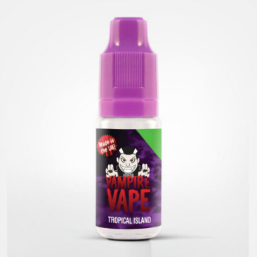 10ml TROPICAL ISLAND 0mg eLiquid (Without Nicotine) - eLiquid by Vampire Vape UK