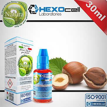 30ml HAZELNUT 6mg eLiquid (With Nicotine, Low) - Natura eLiquid by HEXOcell