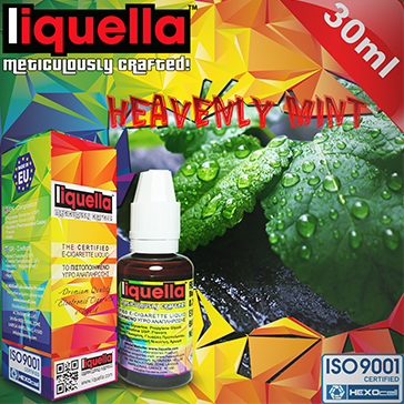 30ml HEAVENLY MINT 9mg eLiquid (With Nicotine, Medium) - Liquella eLiquid by HEXOcell