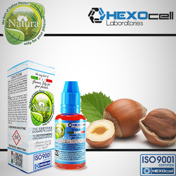 30ml HAZELNUT 0mg Υγρό Αναπλήρωσης ( Χωρίς Νικοτίνη ) - Natura Υγρά Αναπλήρωσης από την HEXOcell