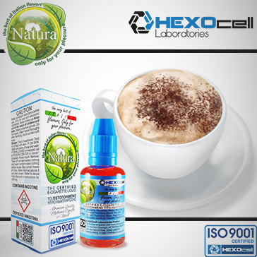 30ml CAPPUCCINO 0mg Υγρό Αναπλήρωσης ( Χωρίς Νικοτίνη ) - Natura Υγρά Αναπλήρωσης από την HEXOcell