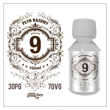 D.I.Y. - 100ml PINK FURY Neutral Base (30% PG, 70% VG, 9mg/ml Nicotine)