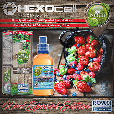 60ml FOREST BERRIEZ SPECIAL EDITION 6mg High VG eLiquid (With Nicotine, Low) - Natura eLiquid by HEXOcell