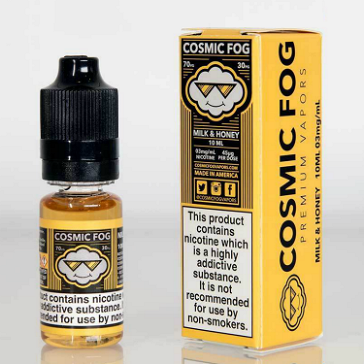 10ml MILK & HONEY 3mg 70% VG TPD Compliant eLiquid (With Nicotine, Very Low) - eLiquid by Cosmic Fog