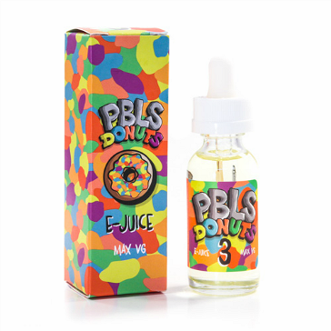 30ml PBLS DONUTS 3mg 80% VG eLiquid (With Nicotine, Very Low) - eLiquid by Marina Vape