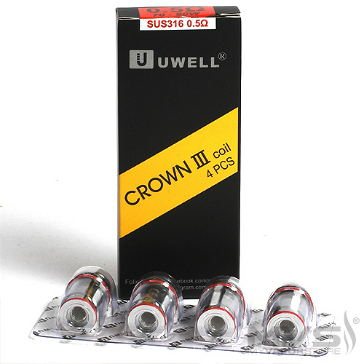 ΑΤΜΟΠΟΙΗΤΉΣ - 4x UWELL Crown 3 Atomizer Heads (0.25Ω, 0.4Ω, 0.5Ω)