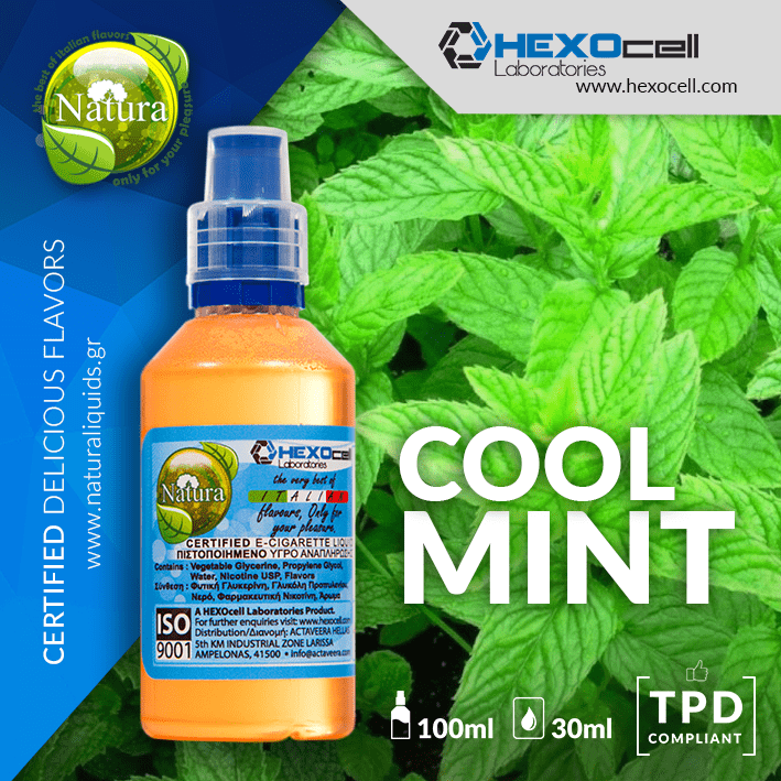 MIX & SHAKE - NATURA 30/60ML - COOL MINT (ΔΡΟΣΕΡΗ ΜΕΝΤΑ)