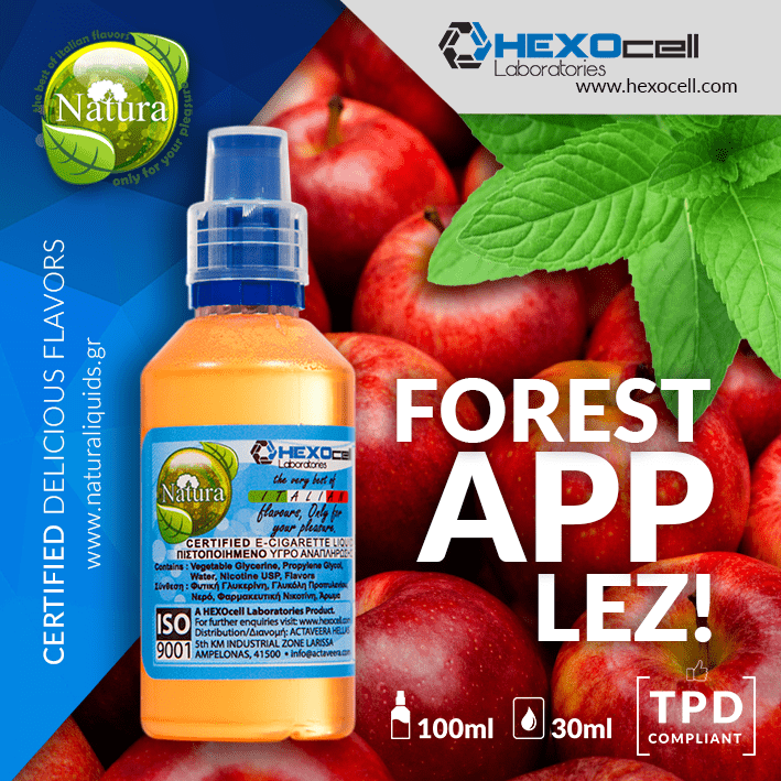 MIX & SHAKE - NATURA 30/60ML - FOREST APPLEZ! (ΤΡΕΙΣ ΠΟΙΚΙΛΙΕΣ ΚΟΚΚΙΝΩΝ ΜΗΛΩΝ)