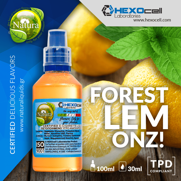 MIX & SHAKE - NATURA 30/60ML - FOREST LEMONZ! (ΑΓΡΙΑ ΛΕΜΟΝΙΑ)