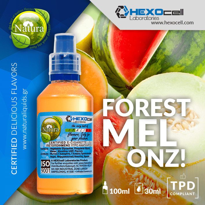 MIX & SHAKE - NATURA 30/60ML - FOREST MELONZ! (ΓΛΥΚΟ ΠΕΠΟΝΙ , ΠΕΠΟΝΙ ΚΑΝΤΑΛΟΥΠΕ, ΚΑΡΠΟΥΖΙ & ΑΠΑΛΗ ΜΕΝΤΑ)