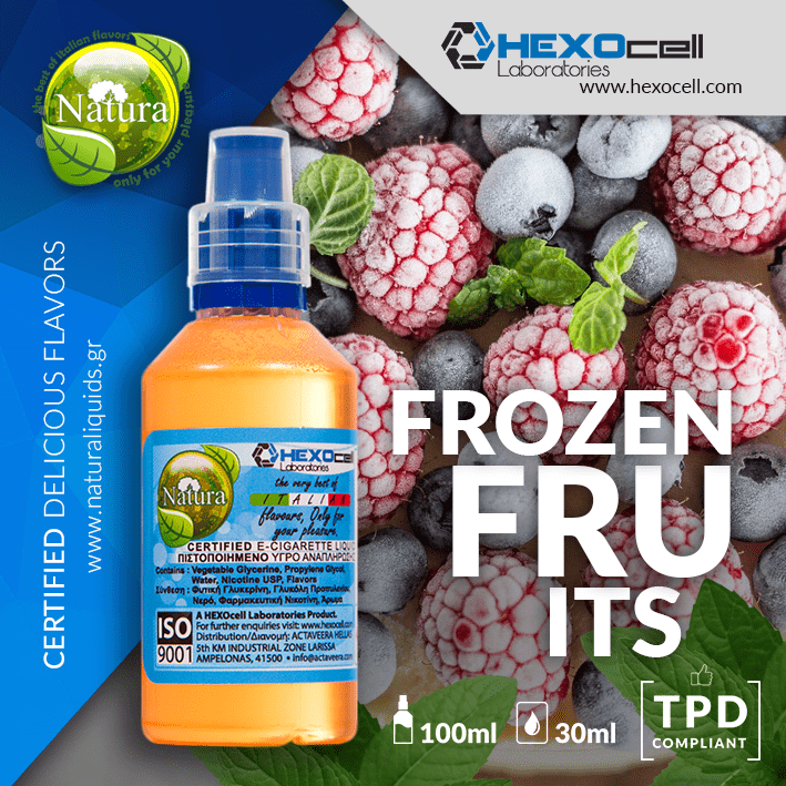 MIX & SHAKE - NATURA 30/60ML - FROZEN FRUITS (ΓΡΑΝΙΤΑ ΦΡΟΥΤΩΝ)