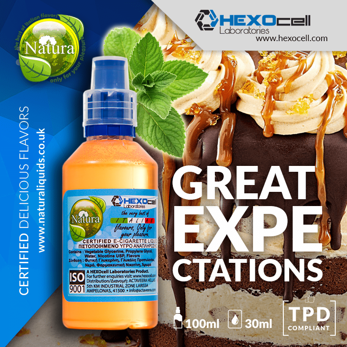 MIX & SHAKE - NATURA 30/60ML - GREAT EXPECTATIONS (ΓΛΥΚΟ ΜΕ ΜΕΝΤΑ)