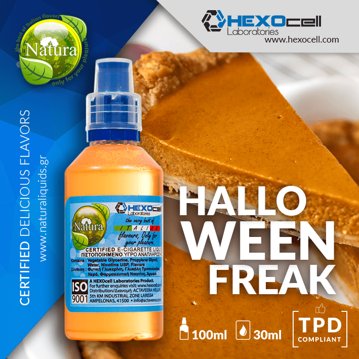 MIX & SHAKE - NATURA 30/60ML - HALLOWEEN FREAK (ΚΟΛΟΚΥΘΟΠΙΤΑ)