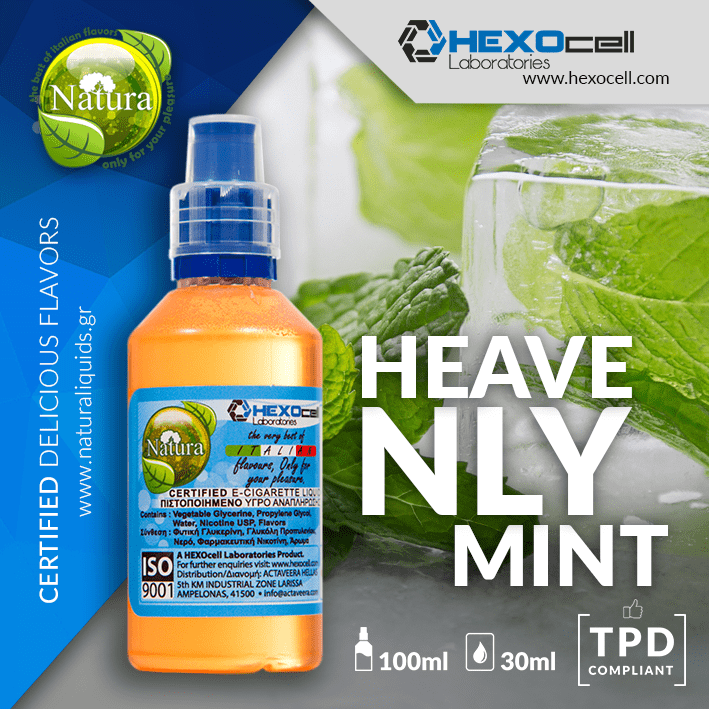 MIX & SHAKE - NATURA 30/60ML - HEAVENLY MINT (ΓΛΥΚΙΑ ΠΑΡΑΔΕΙΣΕΝΙΑ ΜΕΝΤΑ)