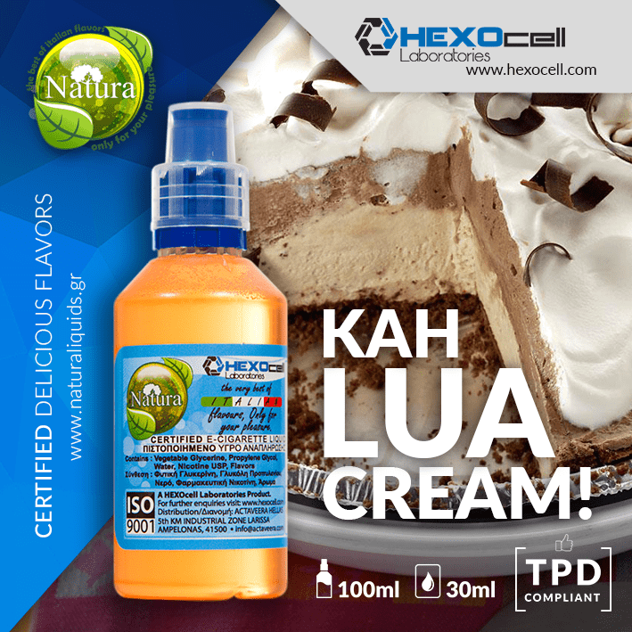 MIX & SHAKE - NATURA 30/60ML - KAHLUA CREAM! (ΚΑΦΕΣ, ΡΟΥΜΙ & ΚΡΕΜΑ ΒΑΝΙΛΙΑΣ)