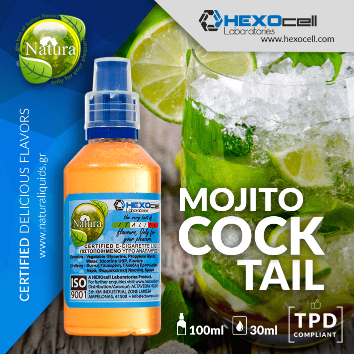 MIX & SHAKE - NATURA 30/60ML - MOJITO COCKTAIL (ΚΟΚΤΕΙΛ ΜΟΧΙΤΟ)