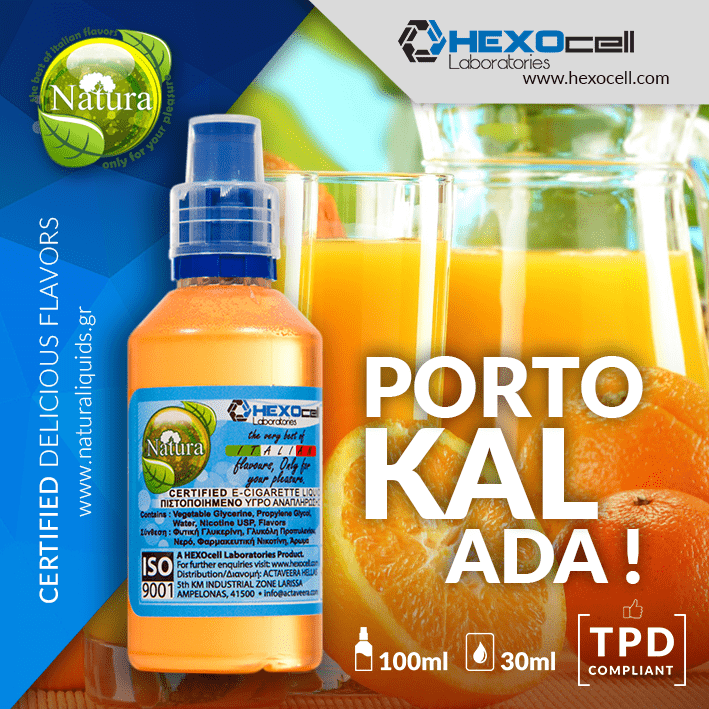 MIX & SHAKE - NATURA 30/60ML - PORTO KALADA! (ΠΟΡΤΟΚΑΛΑΔΑ)