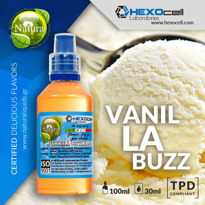 MIX & SHAKE - NATURA 30/60ML - VANiLLA BUZZ! (ΜΙΓΜΑ ΒΑΝΙΛΙΑΣ ΜΑΔΑΓΑΣΚΑΡΗΣ, ΜΠΕΡΜΟΝ & ΤΑΙΤΗΣ)