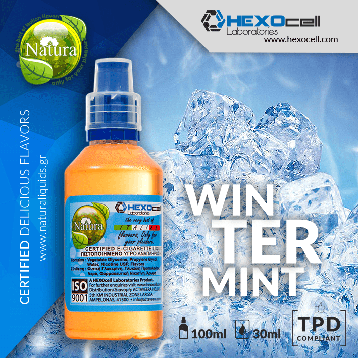 MIX & SHAKE - NATURA 30/60ML - WINTER MINT (ΔΡΟΣΕΡΟ ΑΓΓΙΓΜΑ ΔΥΟΣΜΟΥ ΚΑΙ ΠΙΠΕΡΩΔΟΥΣ ΜΕΝΤΑΣ)