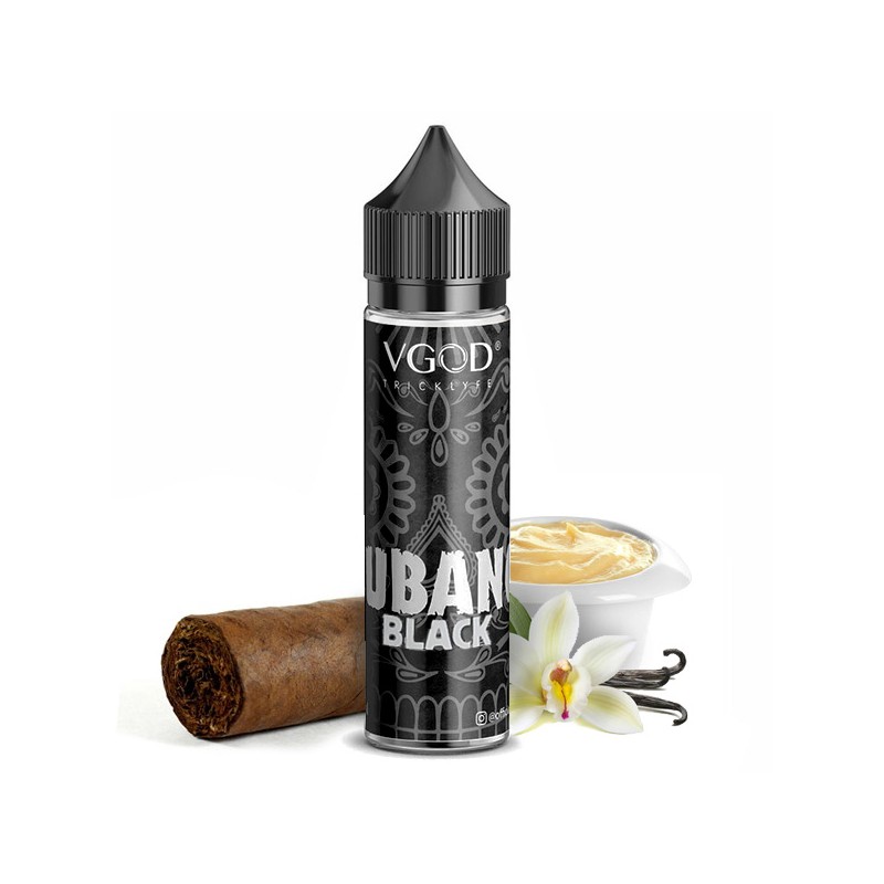 MIX & SHAKE - VGOD 20/60ML CUBANO BLACK (ENTONO ΚΟΥΒΑΝΕΖΙΚΟ ΠΟΥΡΟ/ΚΡΕΜΑ ΒΑΝΙΛΙΑΣ)