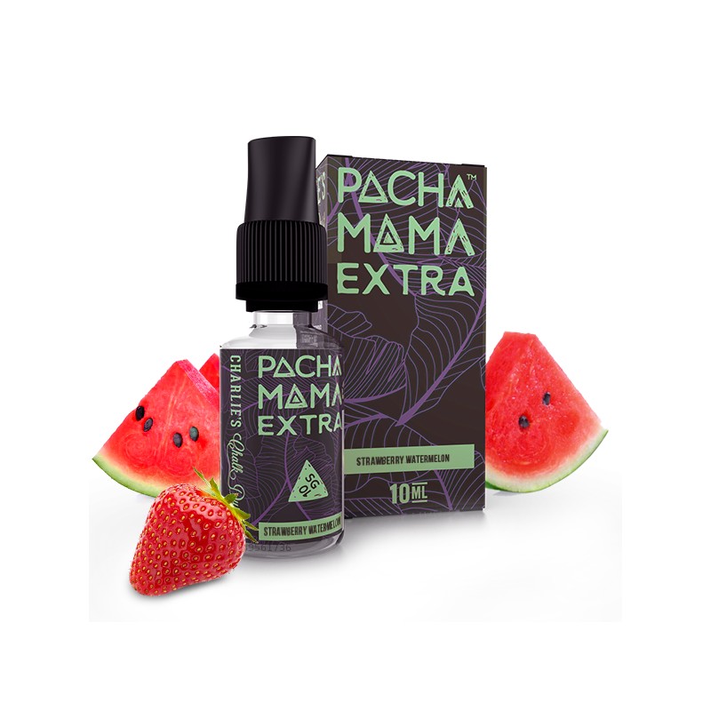 MIX & SHAKE - CHARLIE'S CHALK DUST 10/20ML PACHA MAMA EXTRA STRAWBERRY WATERMELON (ΦΡΑΟΥΛΑ/ΚΑΡΠΟΥΖΙ)