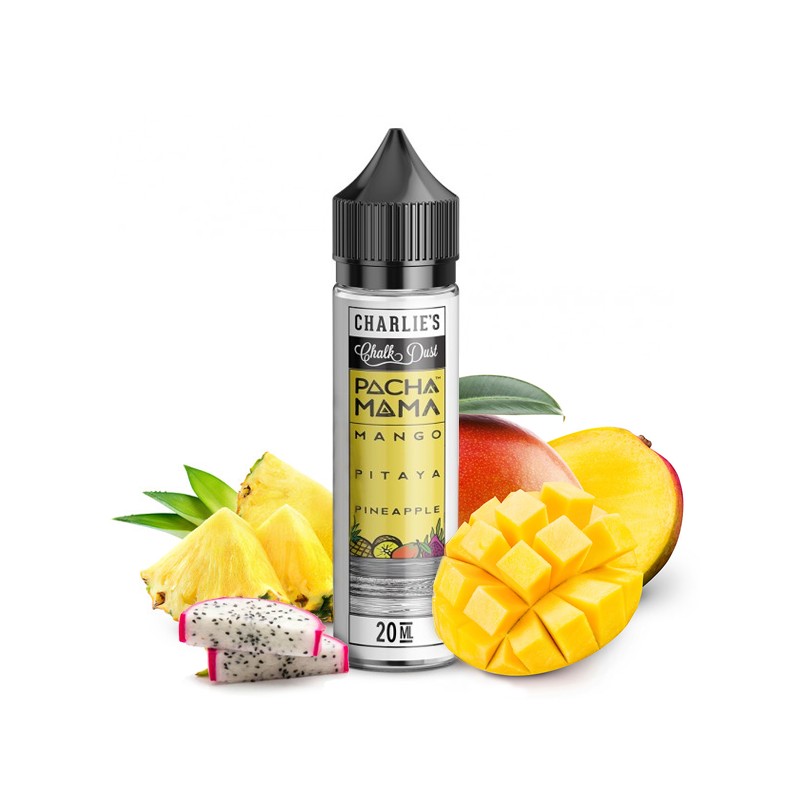 MIX & SHAKE - CHARLIE'S CHALK DUST 20/60ML PACHA MAMA MANGO PITAYA PINEAPPLE (ΜΑΝΓΚΟ/ΦΡΟΥΤΟ ΤΟΥ ΔΡΑΚΟΥ/ΑΝΑΝΑΣ)