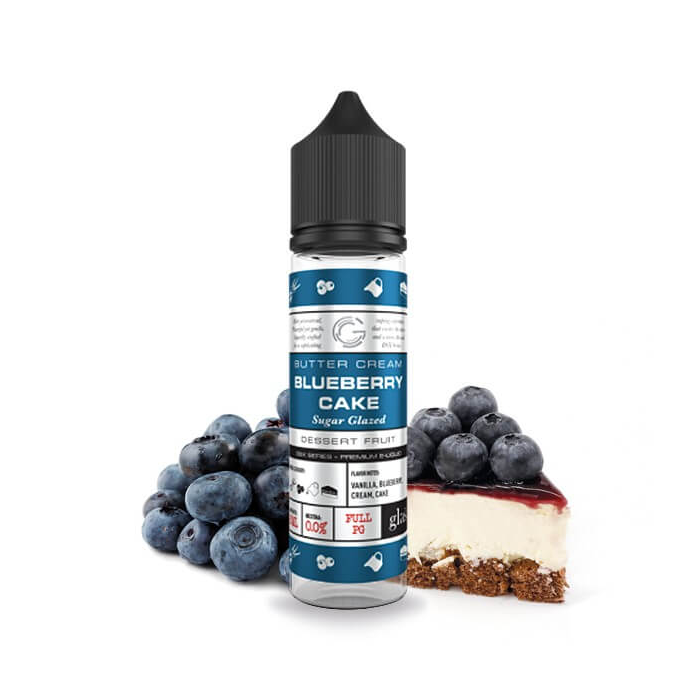 MIX & SHAKE - GLAS VAPOR 20/60ML BLUEBERRY CAKE (ΚΕΙΚ ΒΑΝΙΛΙΑΣ/ΒΟΥΤΥΡΟΚΡΕΜΑ/ΜΥΡΤΙΛΟ)