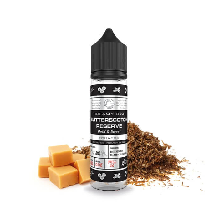 MIX & SHAKE - GLAS VAPOR 20/60ML BUTTERSCOTCH RESERVE (ΚΑΡΑΜΕΛΑ ΒΟΥΤΥΡΟΥ/ΜΑΥΡΗ ΖΑΧΑΡΗ/ΗΠΙΟΣ ΚΑΠΝΟΣ)